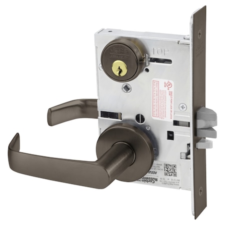 Corbin Russwin Institutional Privacy Mortise Lock, NS Lever, A Rose, Oil Rubbed Bronze ML2069 NSA 613